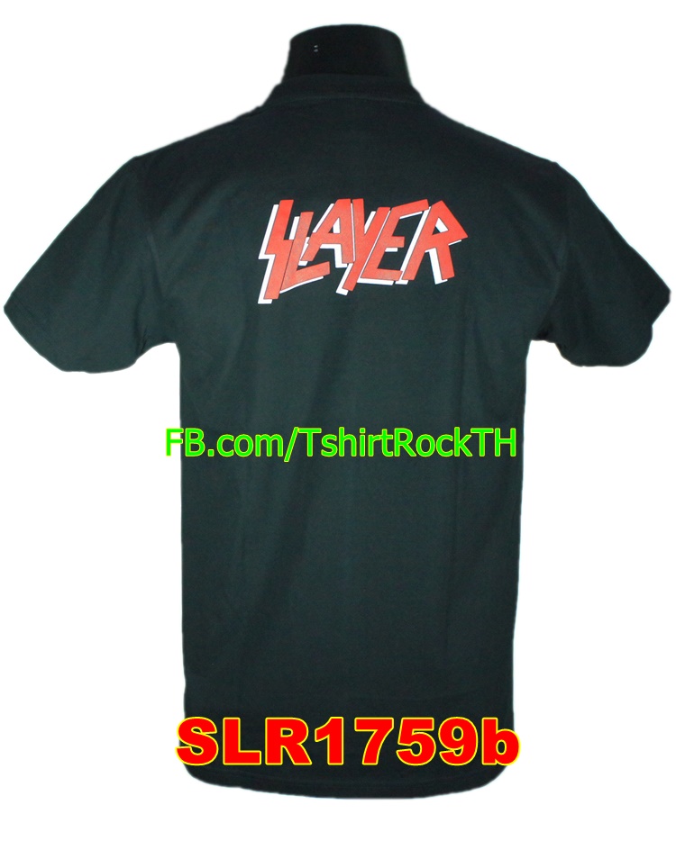 เสื้อยืดวง SLAYER เสื้อร็อค เสื้อวง เมทัล สเลเยอร์ SLR1759