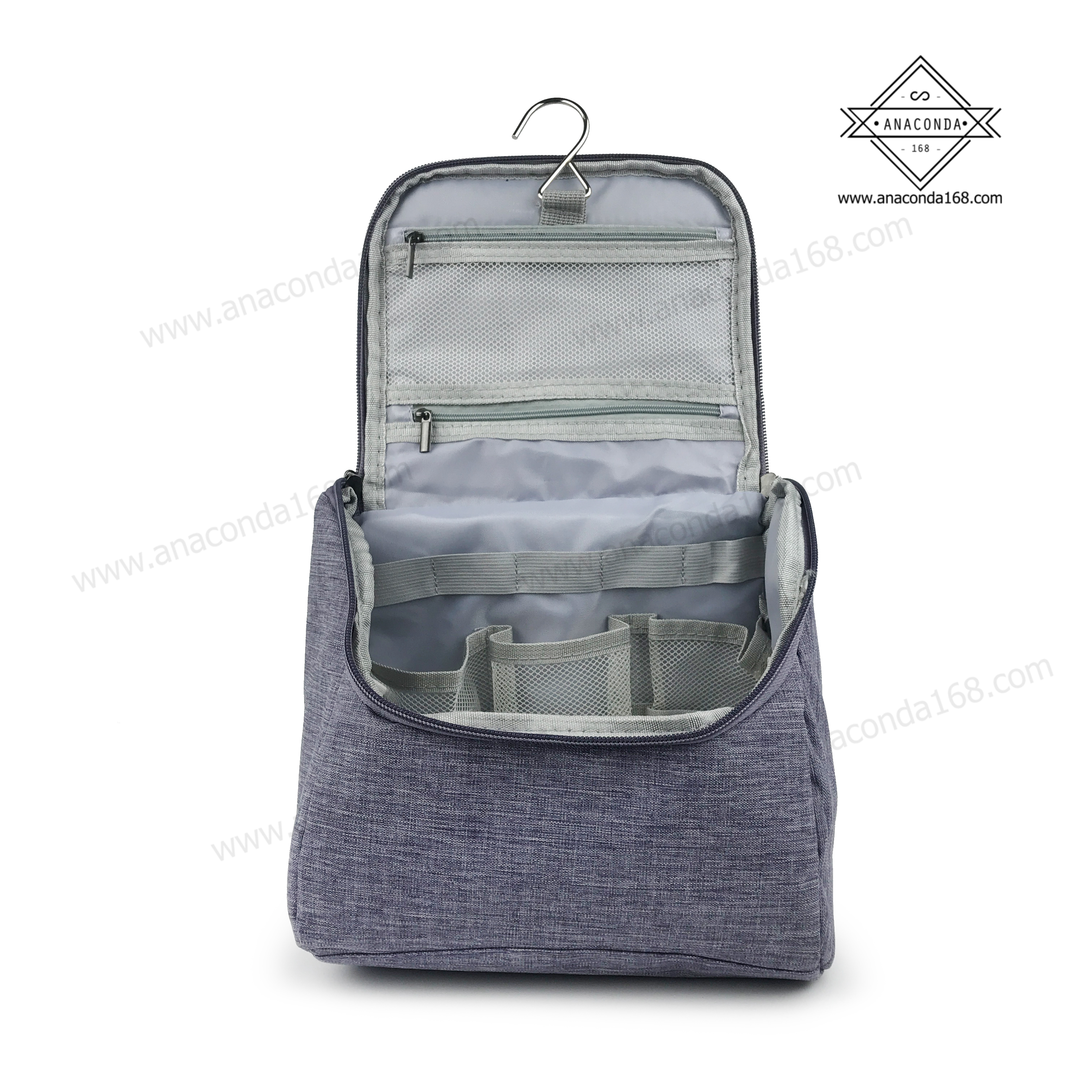 กระเป๋าจัดระเบียบใส่อุปกรณ์อาบน้ำ ( มีตะขอสำหรับแขวนได้ )