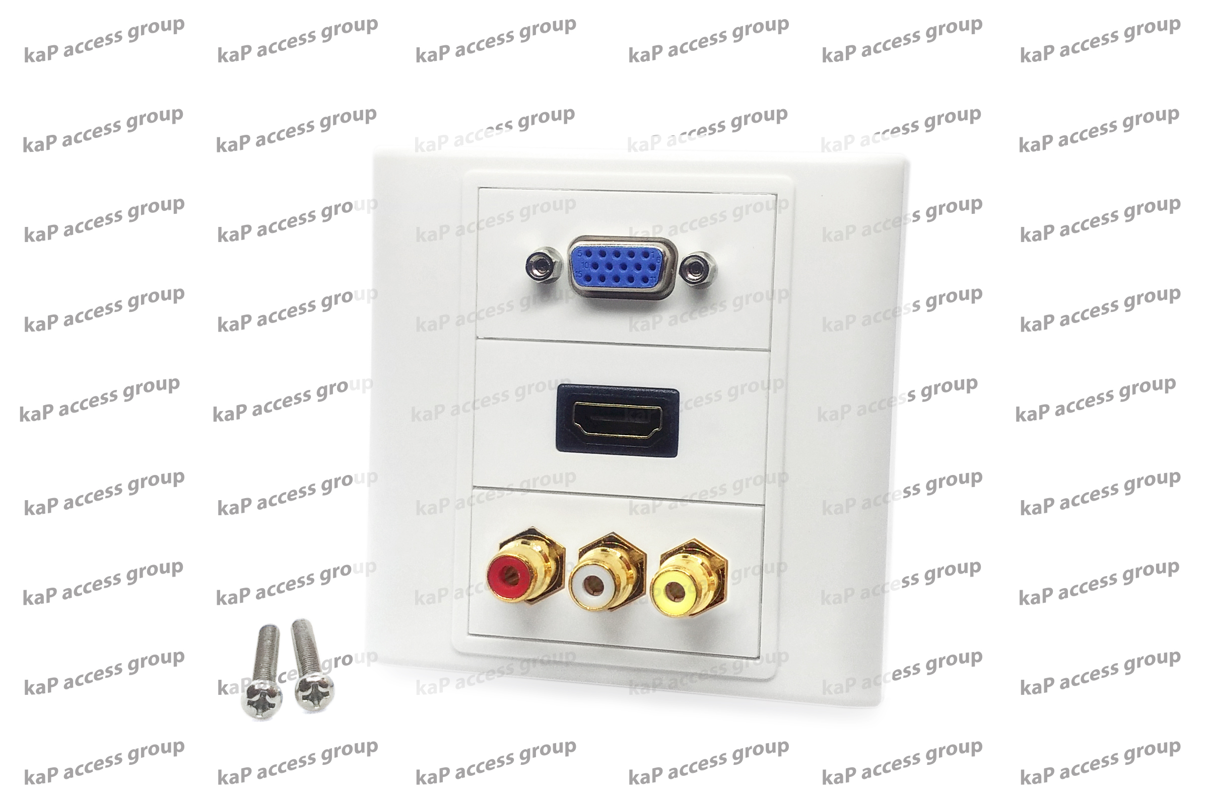 หน้ากากติดผนัง VGA/ HDMI/ AV