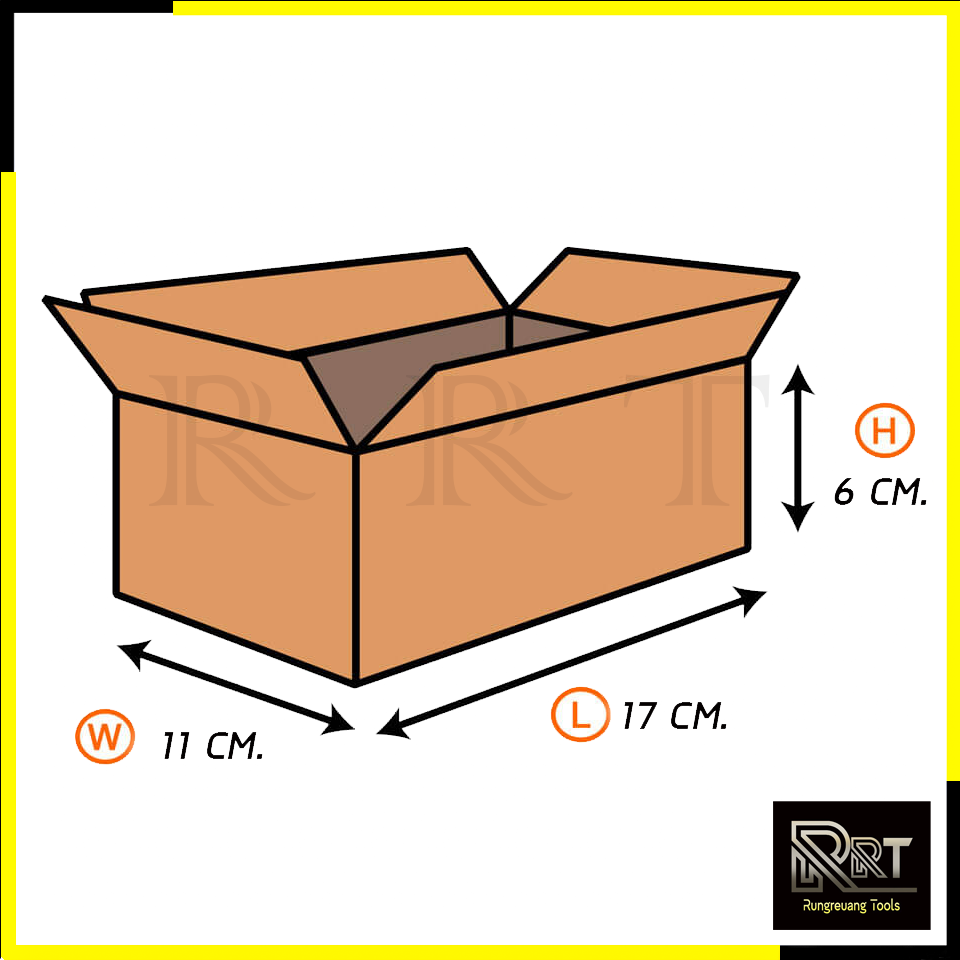 RRT กล่องพัสดุ กล่องไปรษณีย์ ขนาด 11*17*6 (แพ็ค 20 ใบ)