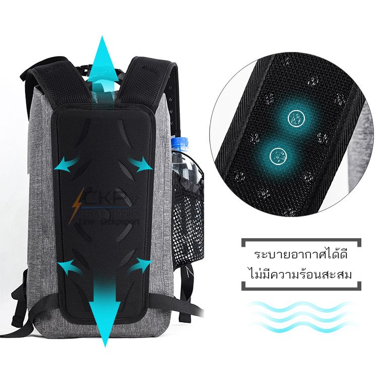 กระเป๋าเป้กันน้ำ 100% Rhinowalk รุ่น TF710 สีดำ