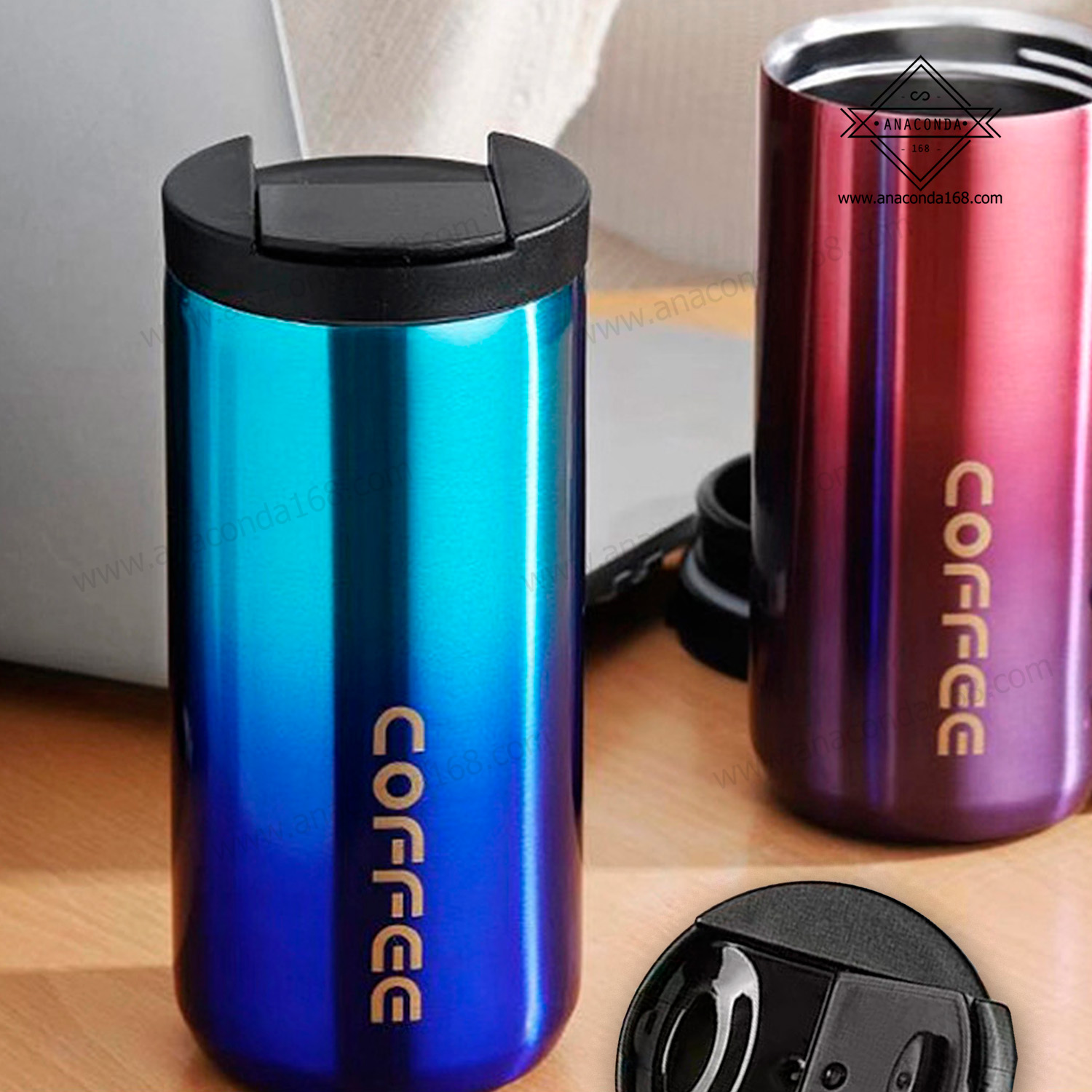 แก้วน้ำมีฝาปิด 400 ml.