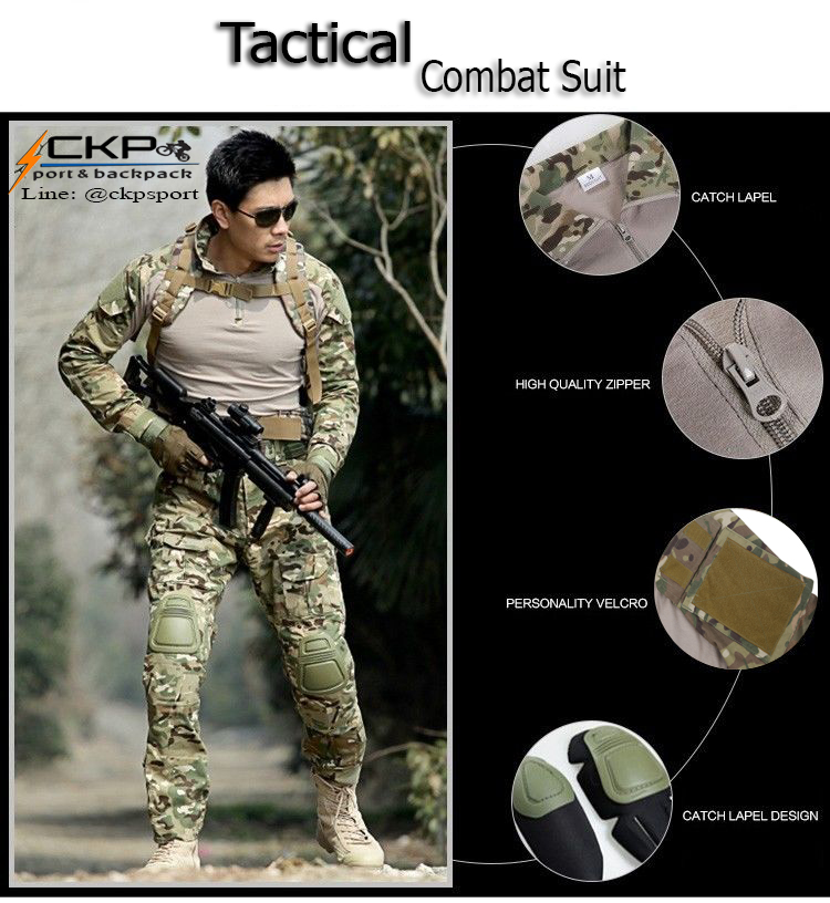 กางเกงแทคติคอล กางเกงคอมแบท ลายมัลติแคม