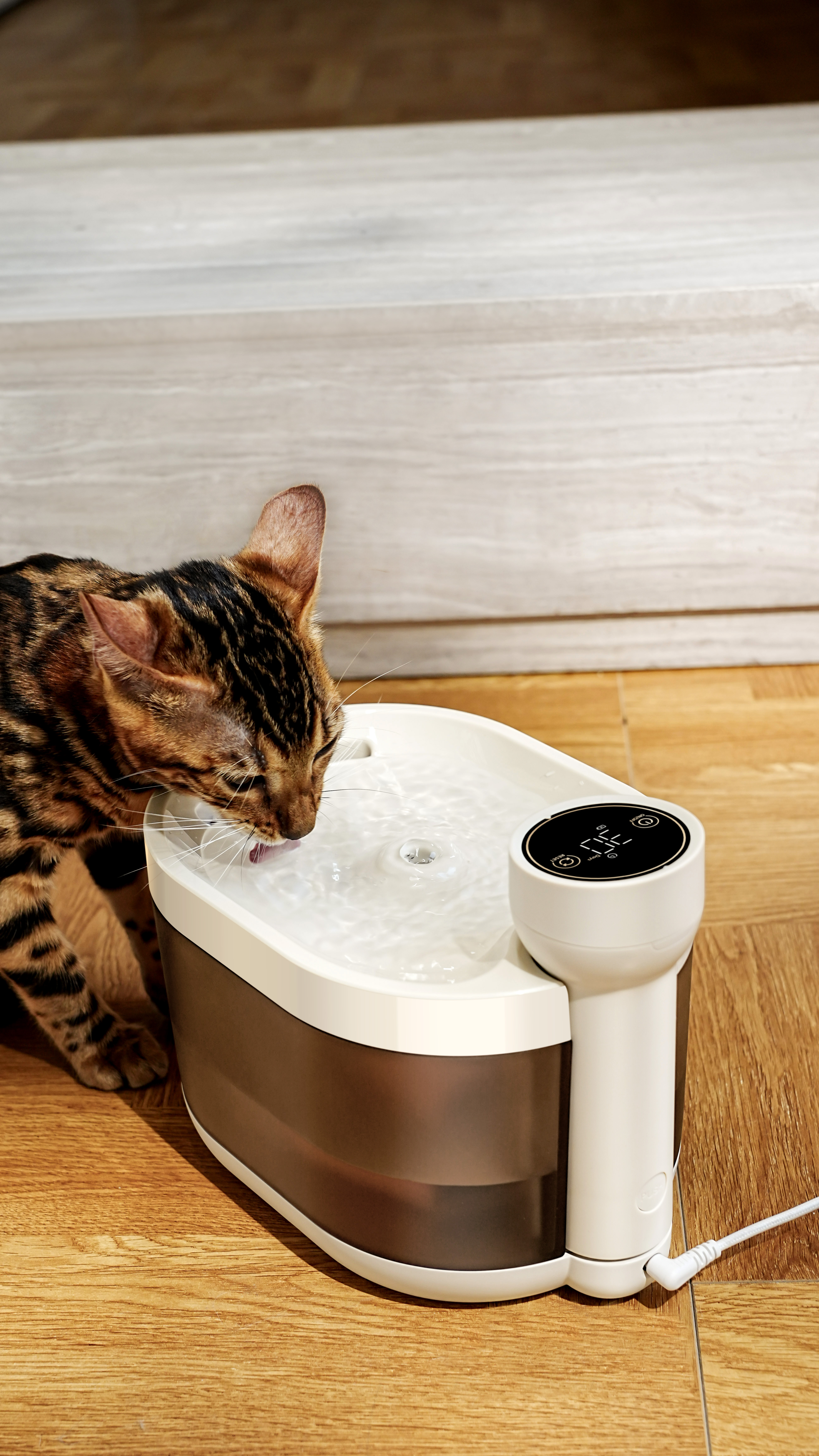 น้ำพุแมวแบบไร้สายพร้อมระบบเซ็นเซอร์ VOOCOO รุ่น Sense