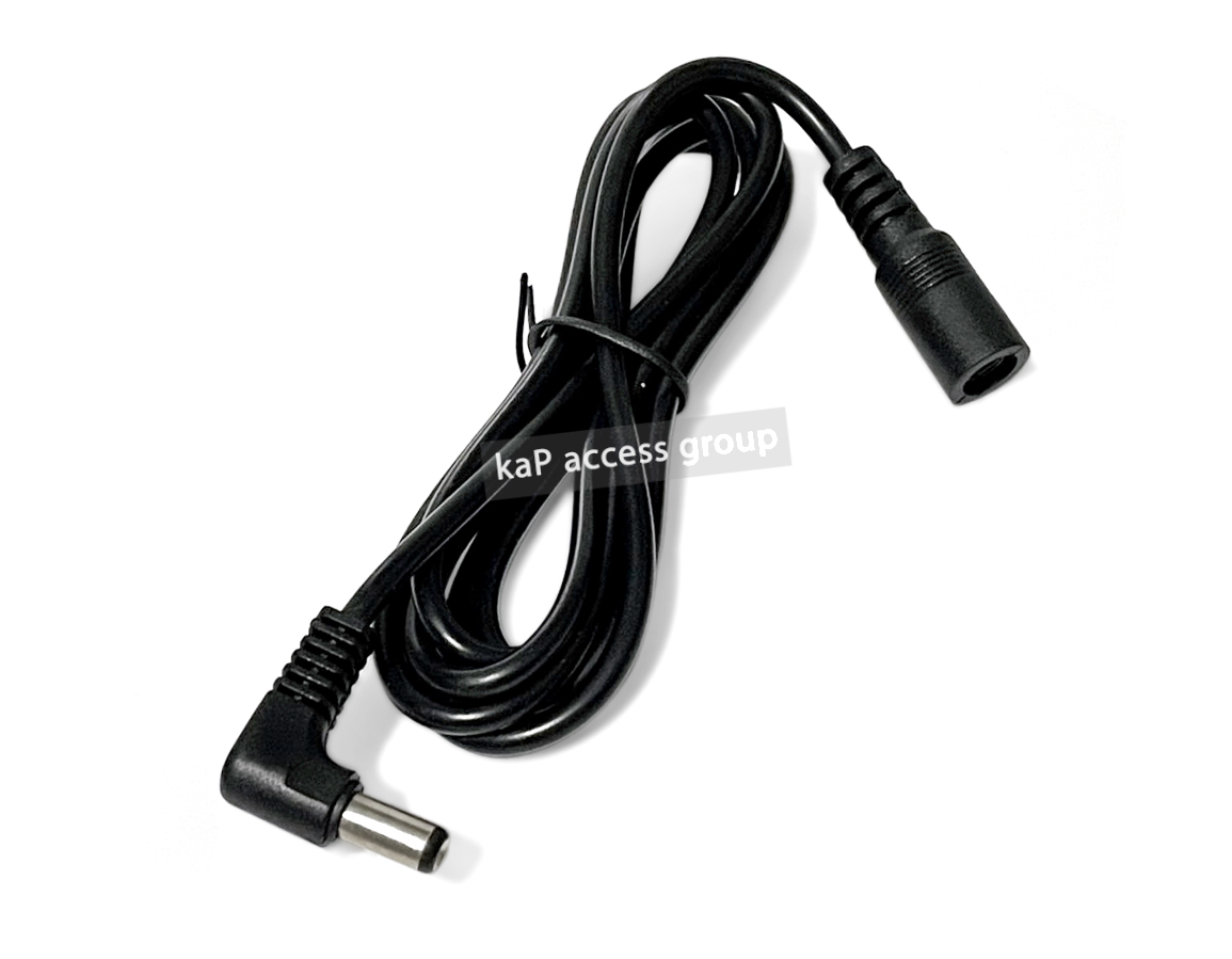 DC Cable Jack 5.5x2.5 mm ผู้-เมีย สายต่อ สายไฟ DC หัวงอ 1.5เมตร