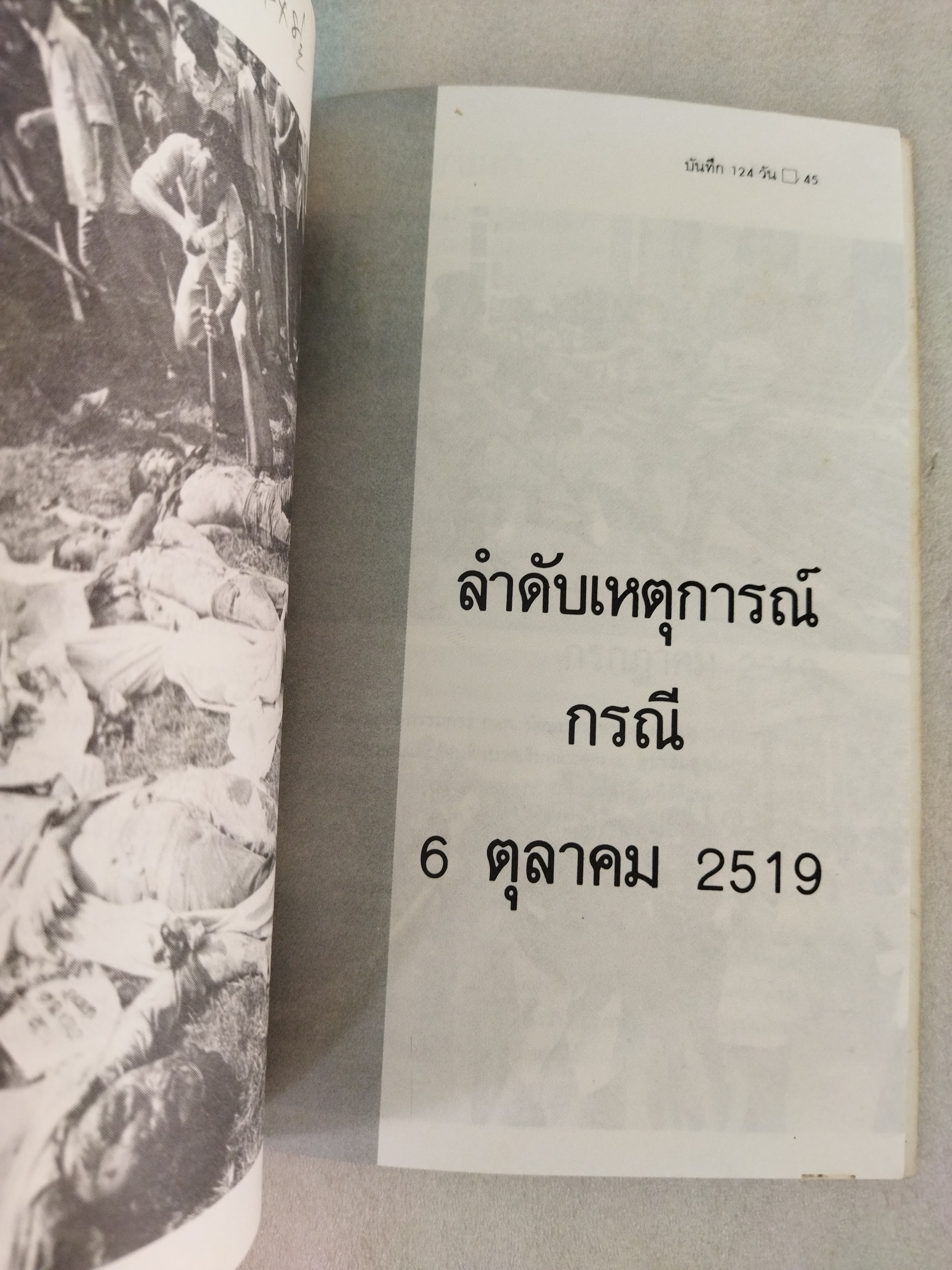 บันทึก 124 วัน / รุ่งนภา อำไพ