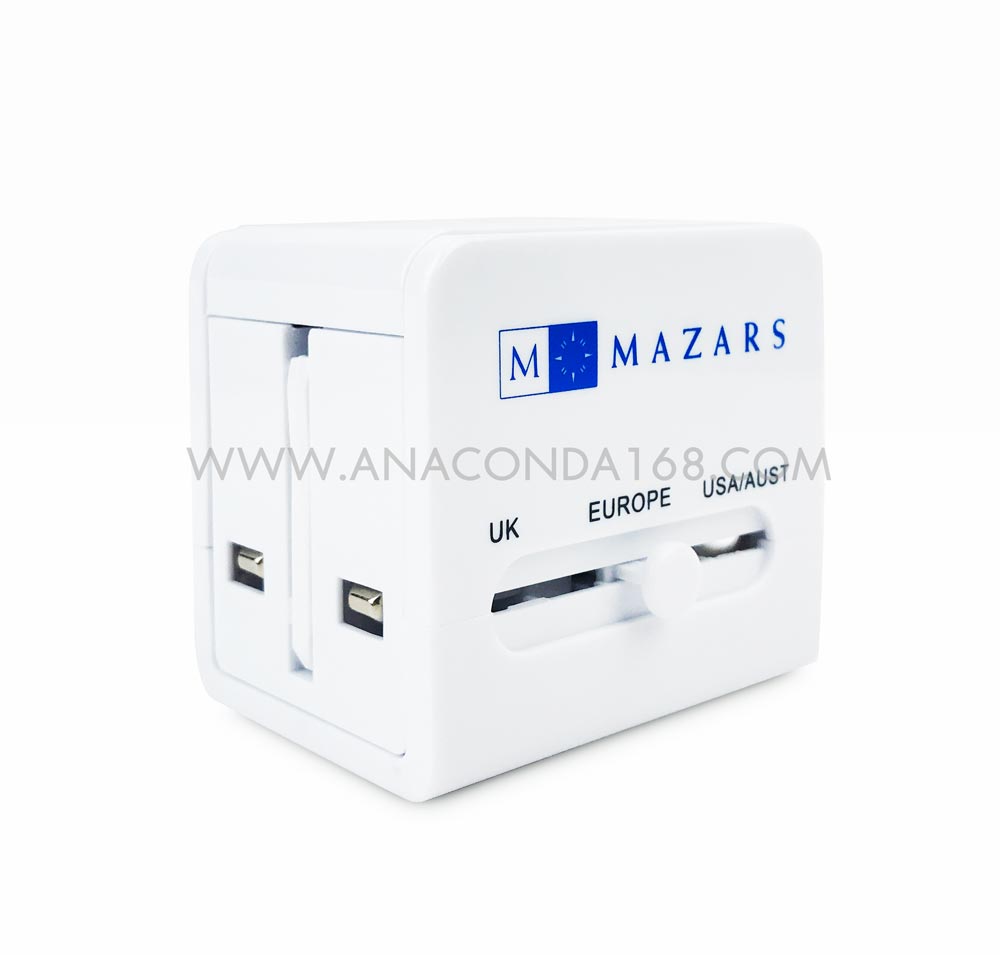 ปลั๊กแปลงไฟ Universal Plug สกรีนโลโก้