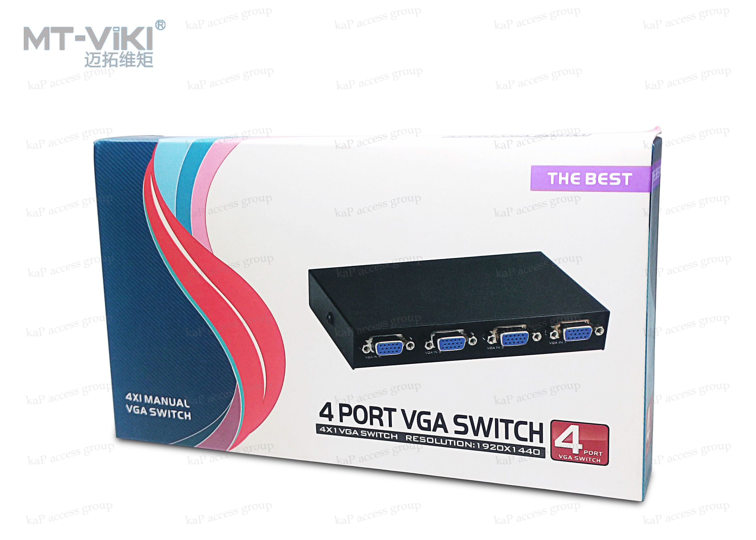 MT-ViKi VGA Switch IN 4 OUT 1 (เข้า4ออก1จอ)