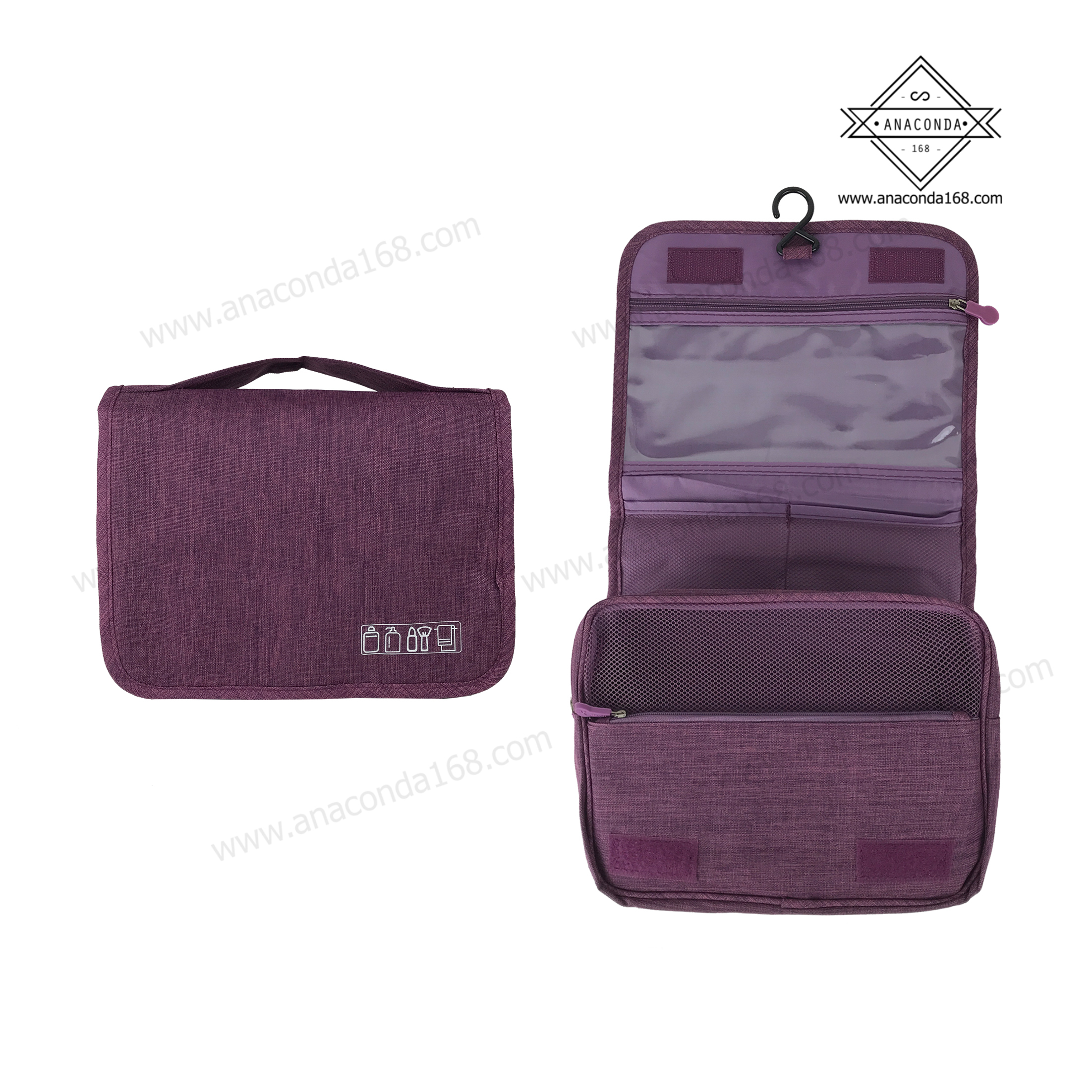 กระเป๋าจัดเก็บอุปกรณ์อาบน้ำแบบพับ