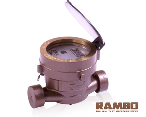 มิเตอร์น้ำทองเหลือง RAMBO รุ่น RAMBO-15 (1/2")