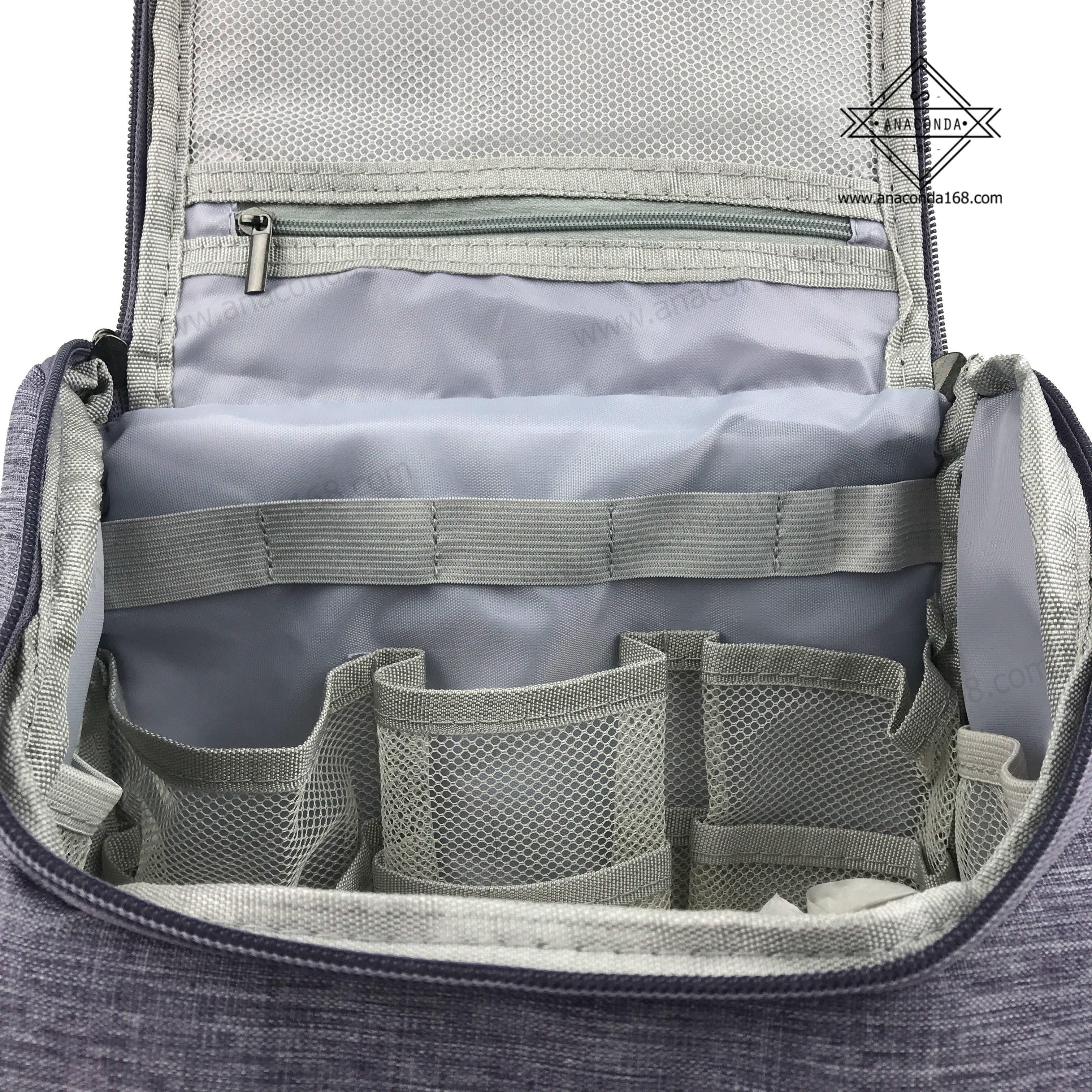 กระเป๋าจัดระเบียบใส่อุปกรณ์อาบน้ำ ( มีตะขอสำหรับแขวนได้ )