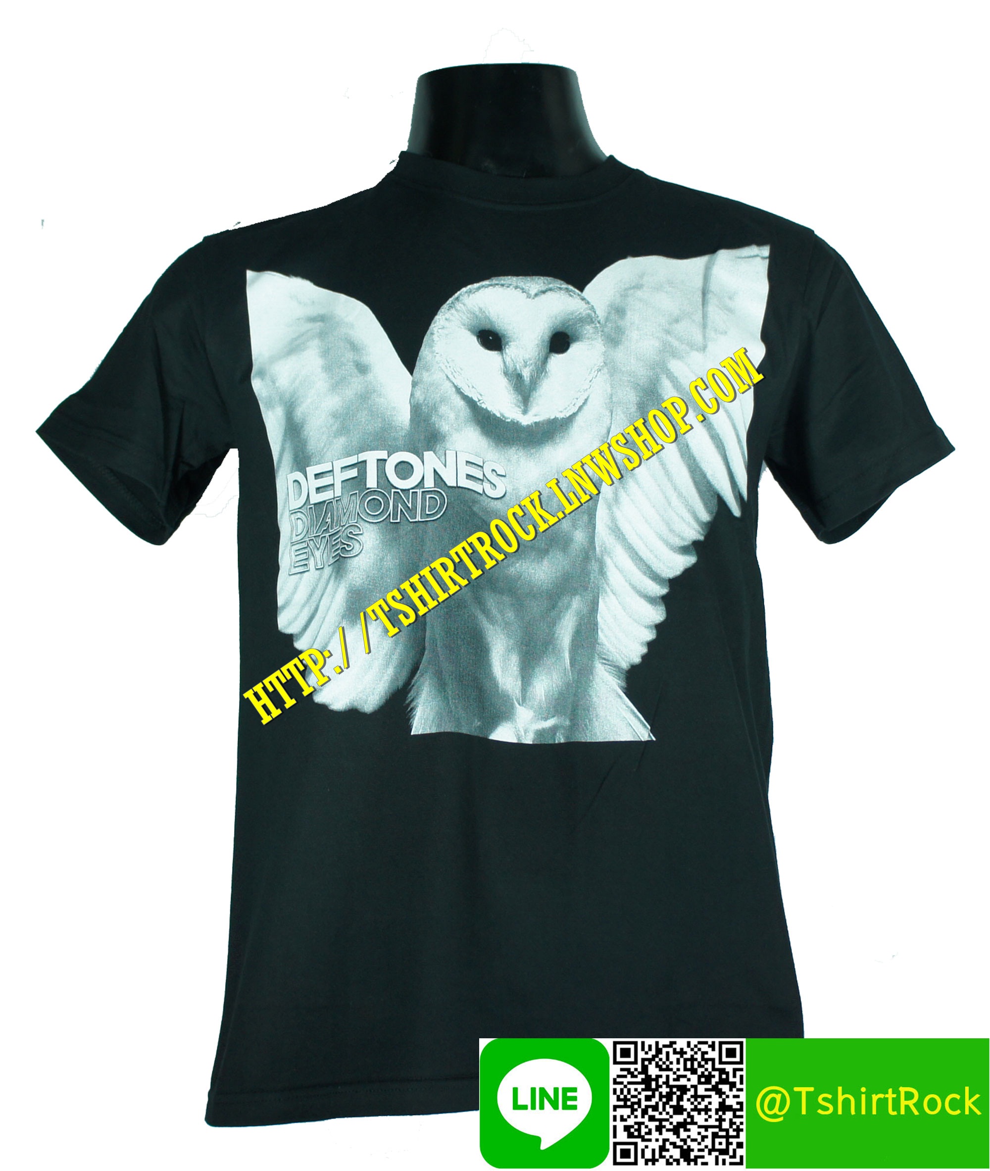 DEFTONES เสื้อยืดวงร็อค เมทัล ดนตรี เสื้อวงเดฟโทนส์ DTE1573