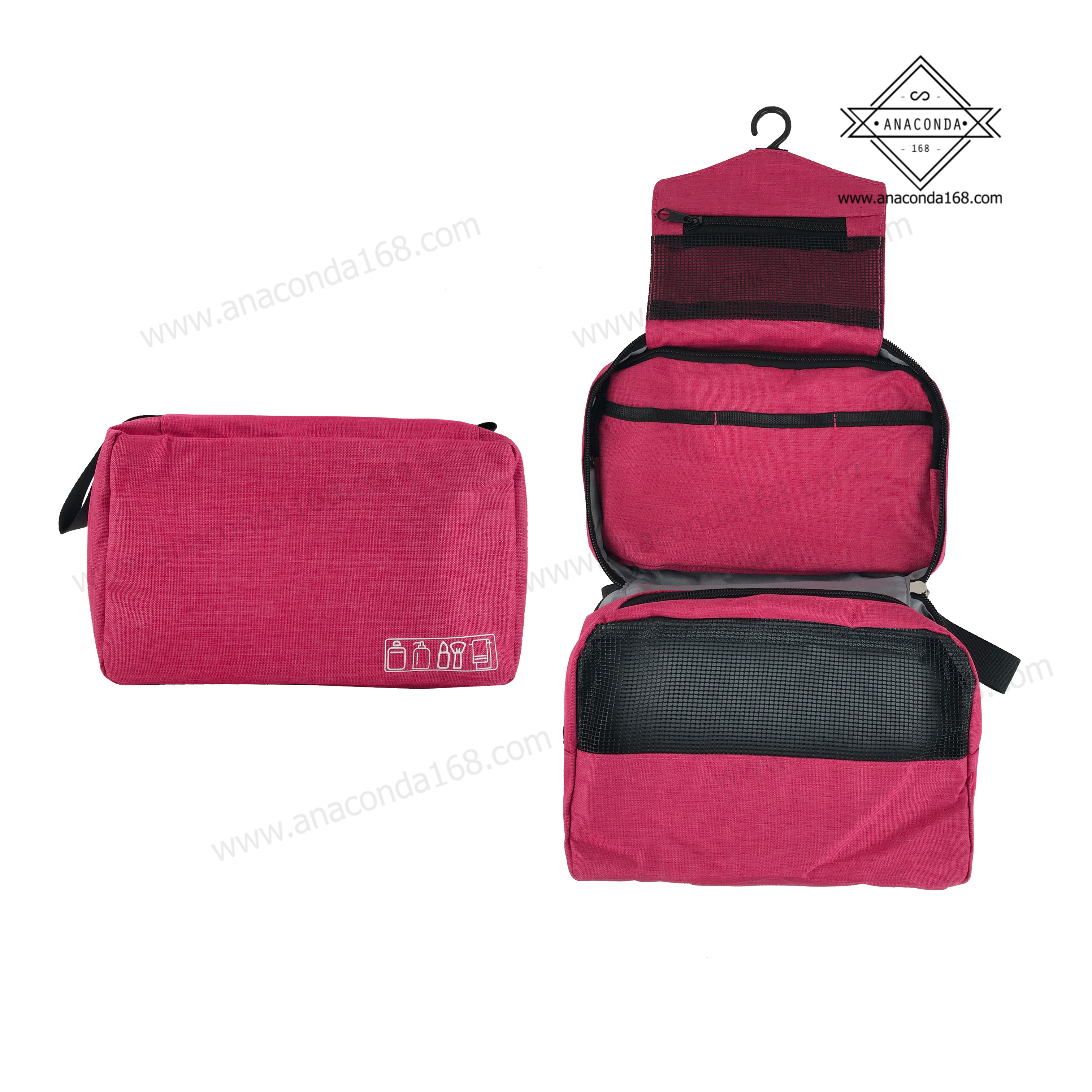 กระเป๋าจัดเก็บอุปกรณ์อาบน้ำ 3 ชั้น