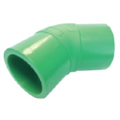 ข้องอ 45องศา (Butt Fusion Elbow 45o) PP-R แบบเชื่อมชน SDR 11 PN10