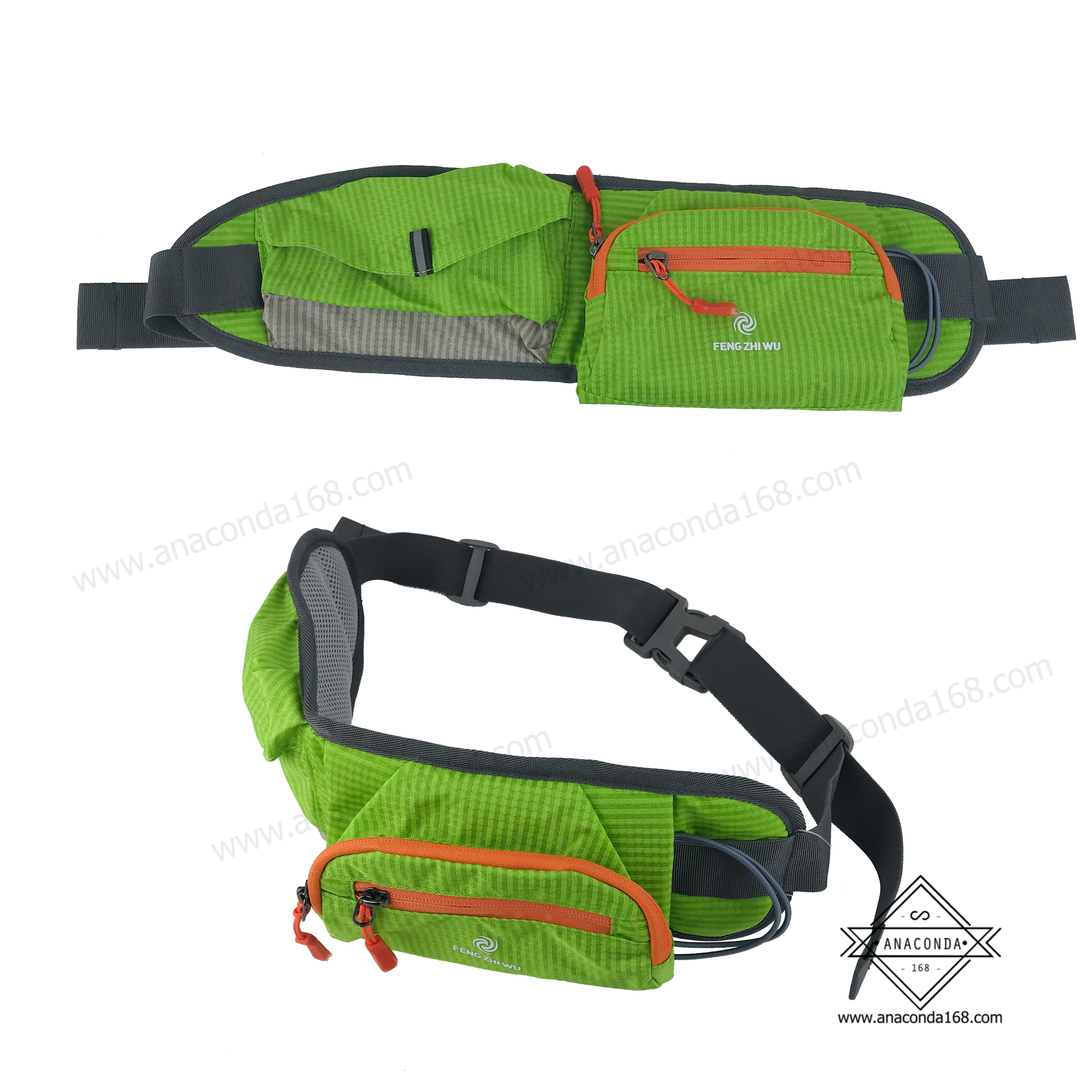 กระเป๋าคาดเอว2ช่อง ใส่กระบอกน้ำได้