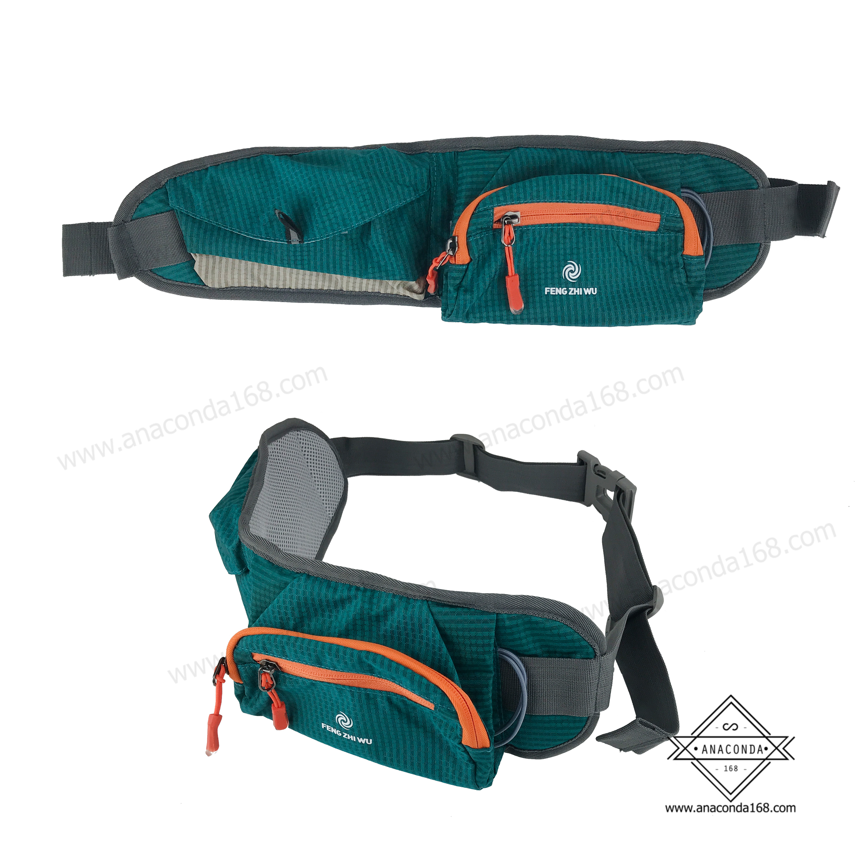 กระเป๋าคาดเอว2ช่อง ใส่กระบอกน้ำได้