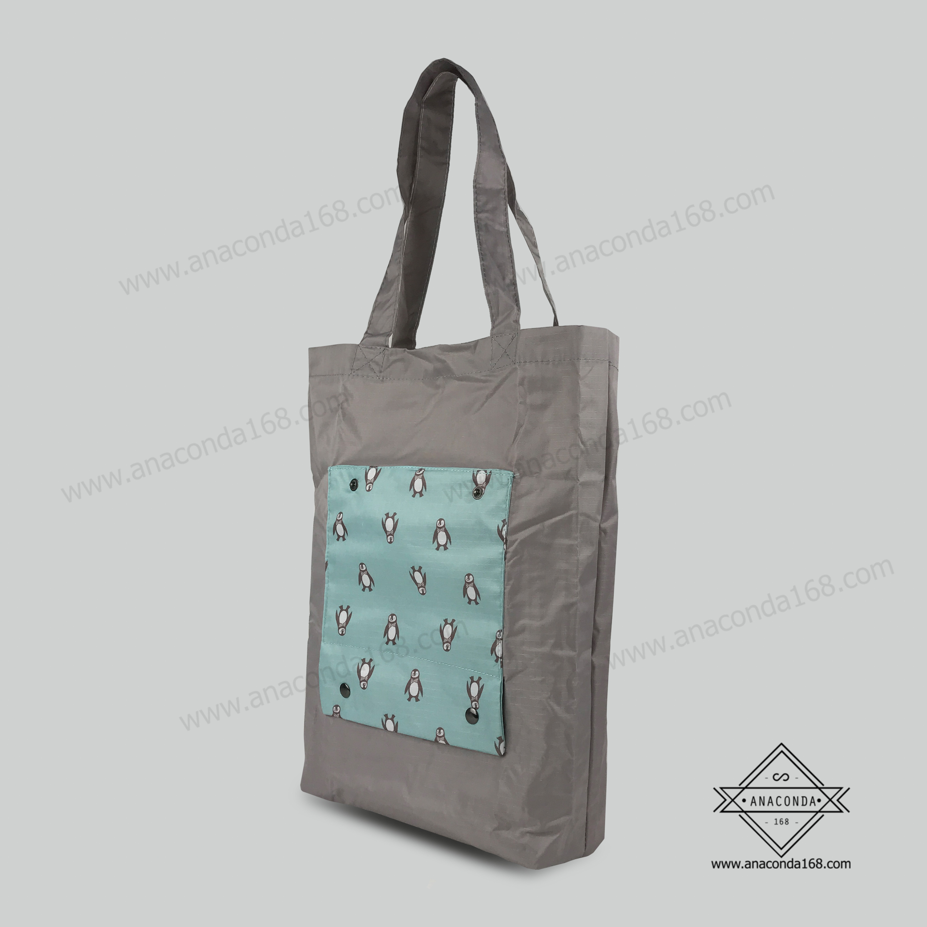 กระเป๋าช็อปปิ้ง 2สี พับได้( Shopping Bag 2Tone )
