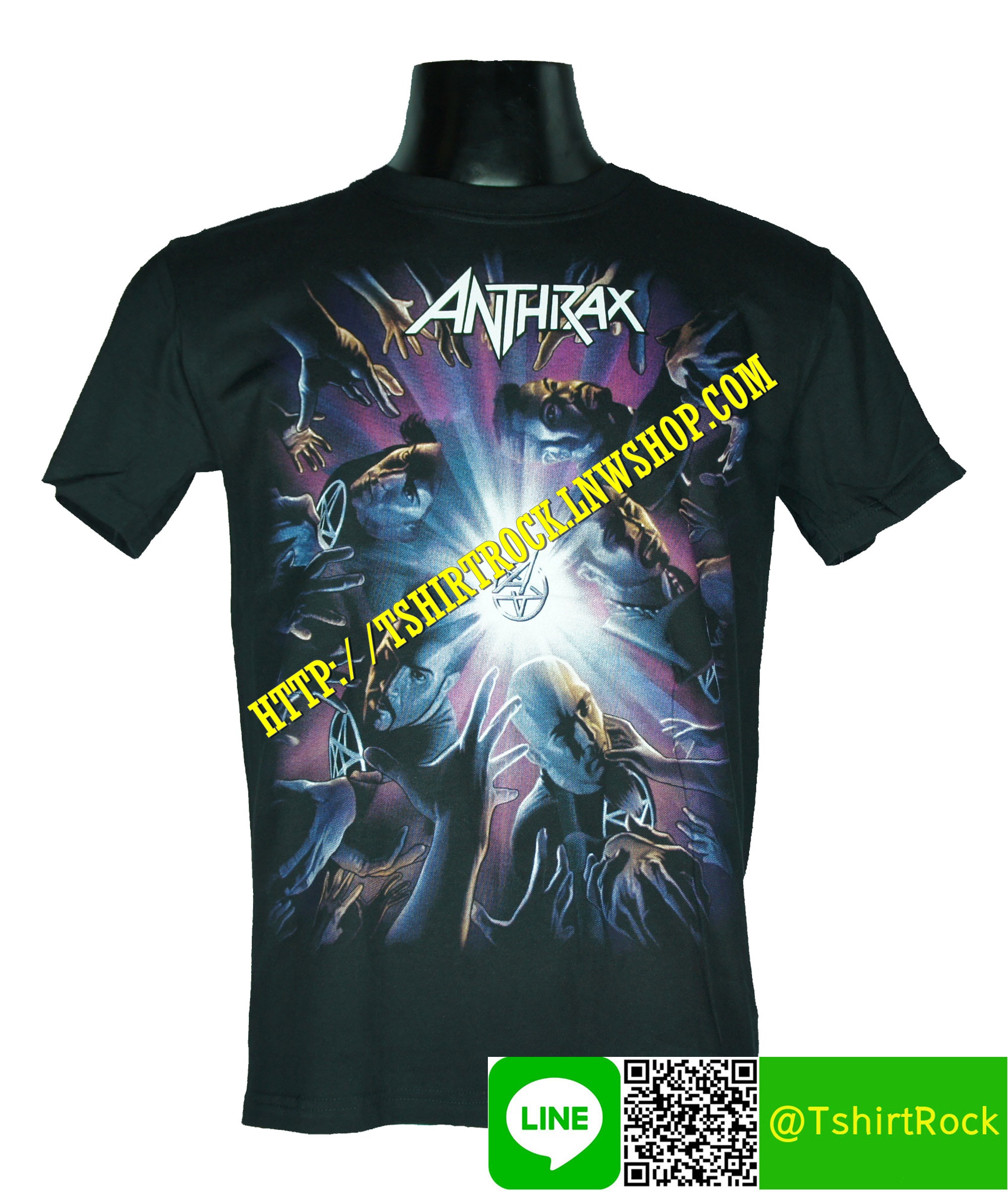 ANTHRAX เสื้อยืดวงร็อค เมทัล ดนตรี เสื้อวง ATX614