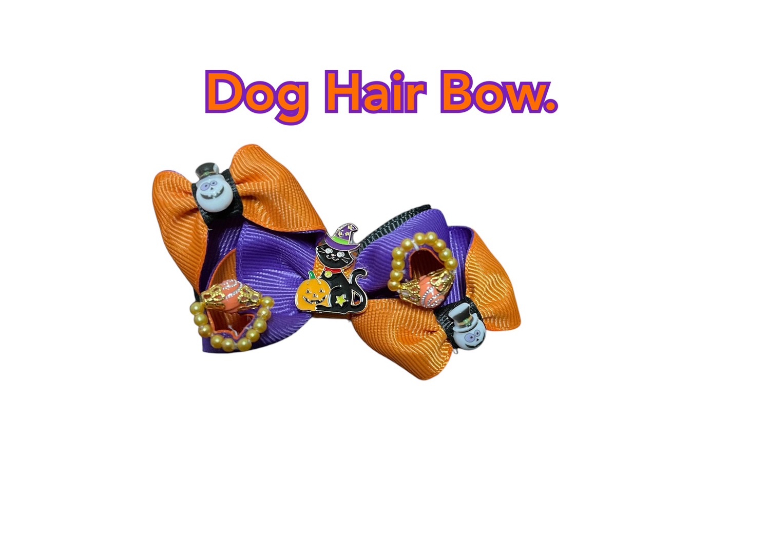 Halloween Dog Hair Bow.