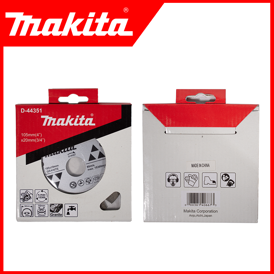 MAKITA ใบตัดเพชร 4"นิ้ว(น้ำ-แกรนิต) รุ่น D-44351