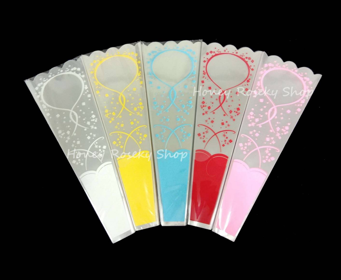 ซองใส่ดอกไม้ รุ่น 2.5B (แพ็คละ100ใบ ต่อ1 สี)