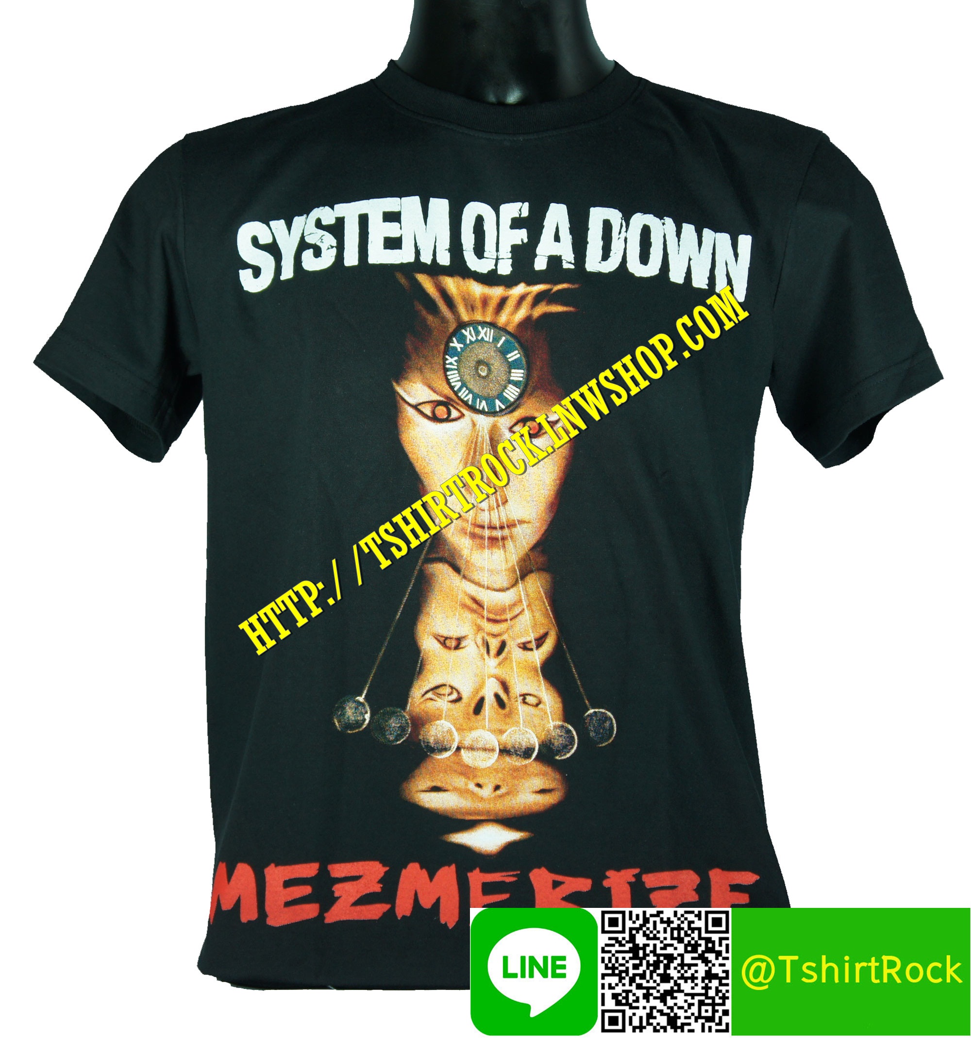 SYSTEM OF A DOWN เสื้อยืดวงร็อค เมทัล ดนตรี เสื้อวงซิสเตมออฟอะดาวน์ SOD589