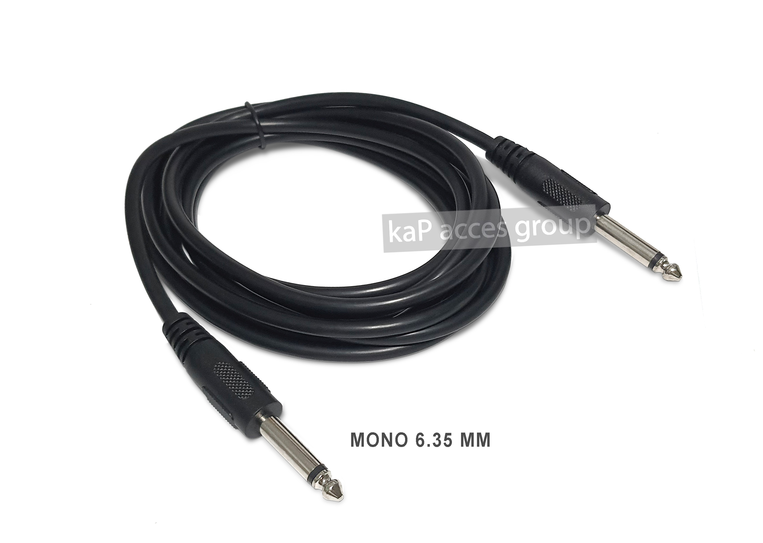 สายแจ็คกีต้าไฟฟ้า 6.35mm Mono Jack 1/4" TS Cable สายสำเร็จ Cable diameter Ø4.8mm ความยาว 1.8เมตร