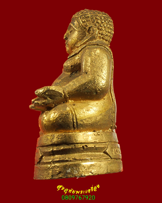 907.พระสังกัจจายน์มหาลาภ หลวงพ่อวัดบ้านแหลม วัดเพชรสมุทรวรวิหาร จ.สมุทรสงคราม ขนาดตั้งหน้ารถ น่าบูชา