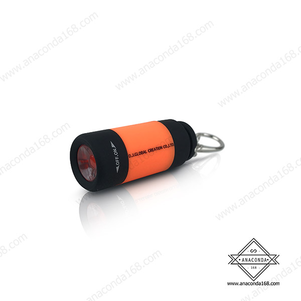 ไฟฉาย USB ชาร์จไฟได้ ไฟฉายพวงกุญแจ สกรีนโลโก้
