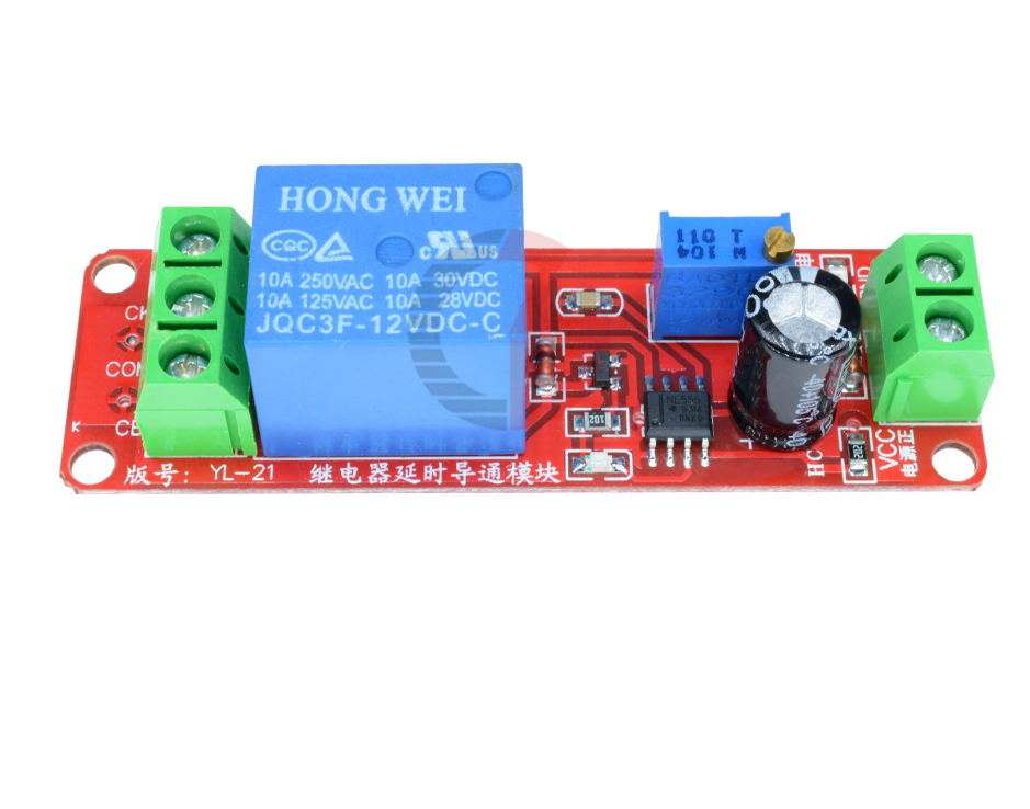 Delay Relay Timer 5/12VDC 10A