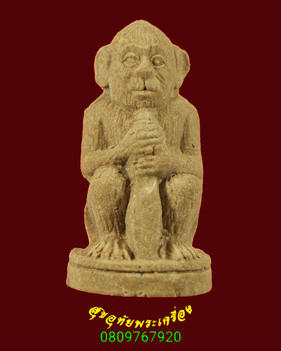 690.พญาวานร เนื้อผง หลวงพ่ออนันต์ วัดบางพลีน้อย สวยเดิมใบแนบเดิมน่าบูชาครับ