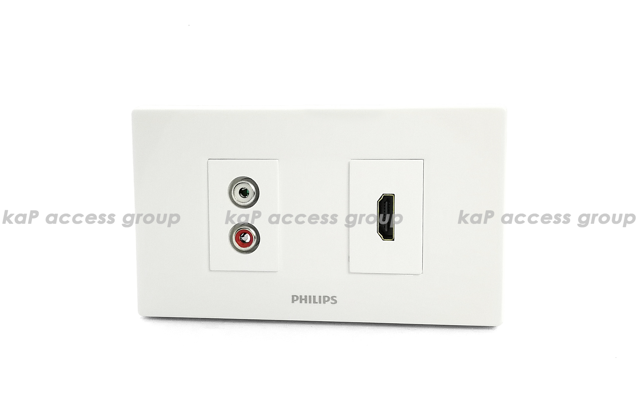หน้ากากเต้ารับติดผนัง HDMI / RCA (L/R)