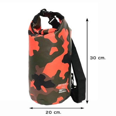 กระเป๋ากันน้ำ Dry Super รุ่น Super Camo 5 ลิตร ลายพรางสีส้ม