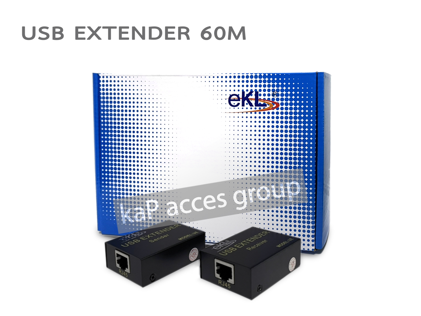 eKL USB Extender UTP Lan 60M