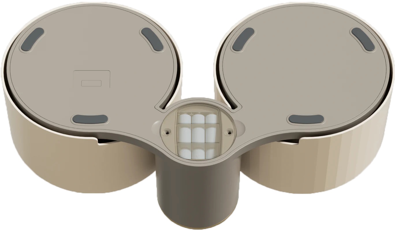 ถาดอาหารคู่ พร้อมเครื่องชั่ง VOOCOO Duo Bowl with Scale