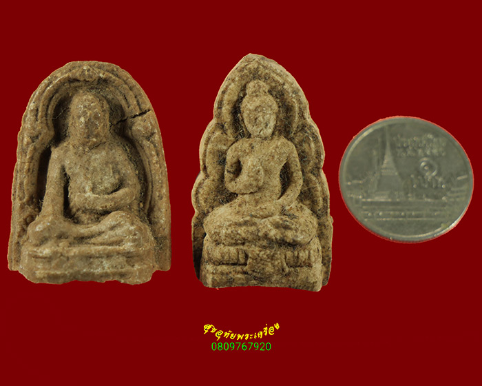 433.พระผงหมอชีวก ปี2517+พระผงประทานพร ปี2530 วัดพุคำบรรพต(เขาอีมด) จ.สระบุรี น่าบูชาครับ