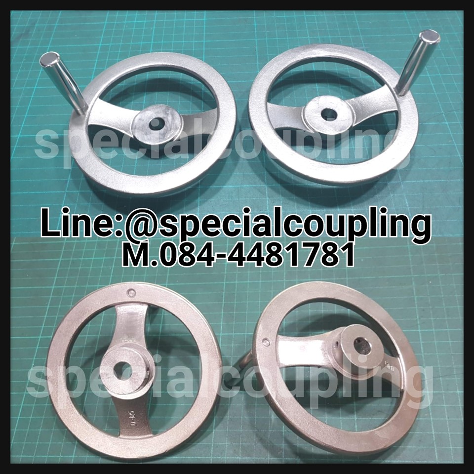 จำหน่ายพวงมาลัย สแตเลส304 พร้อมด้ามจับสแตนเลส ขนาด OD 125 mm สั่งขนาดรูเพลาได้คะ พร้อมส่งคะ