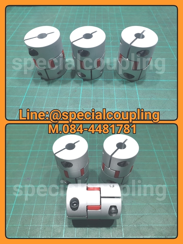 จำหน่ายSERVO COUPING ALUMINUM SIZE OD30mm L40mm bore 10,14mm, Bore 8,12 mm.พร้อมส่งคะ
