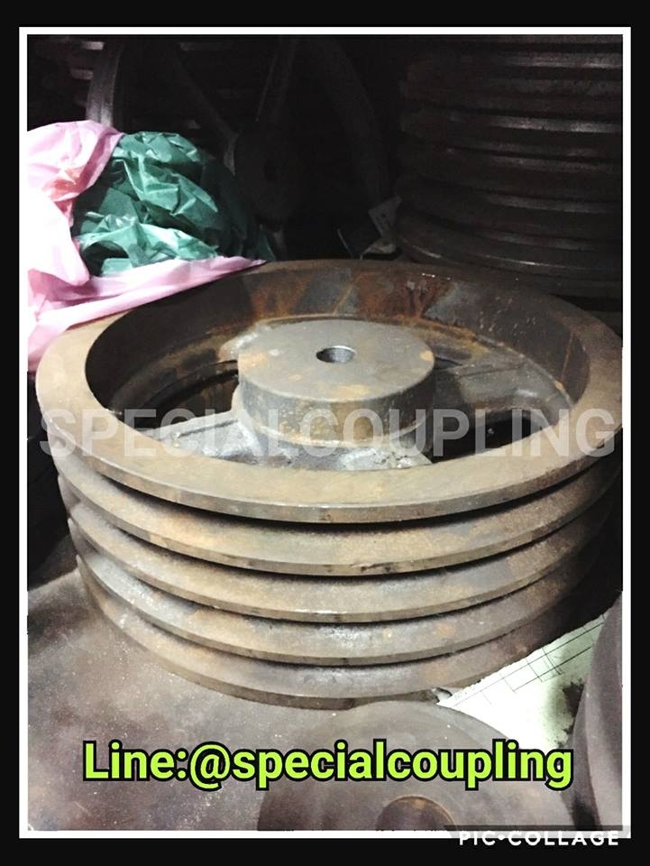 จำหน่ายPULLEY เหล็กหล่อขนาด od 11นิ้ว4ร่องC ดุมโต5 นิ้วรูเพลา1นิ้ว