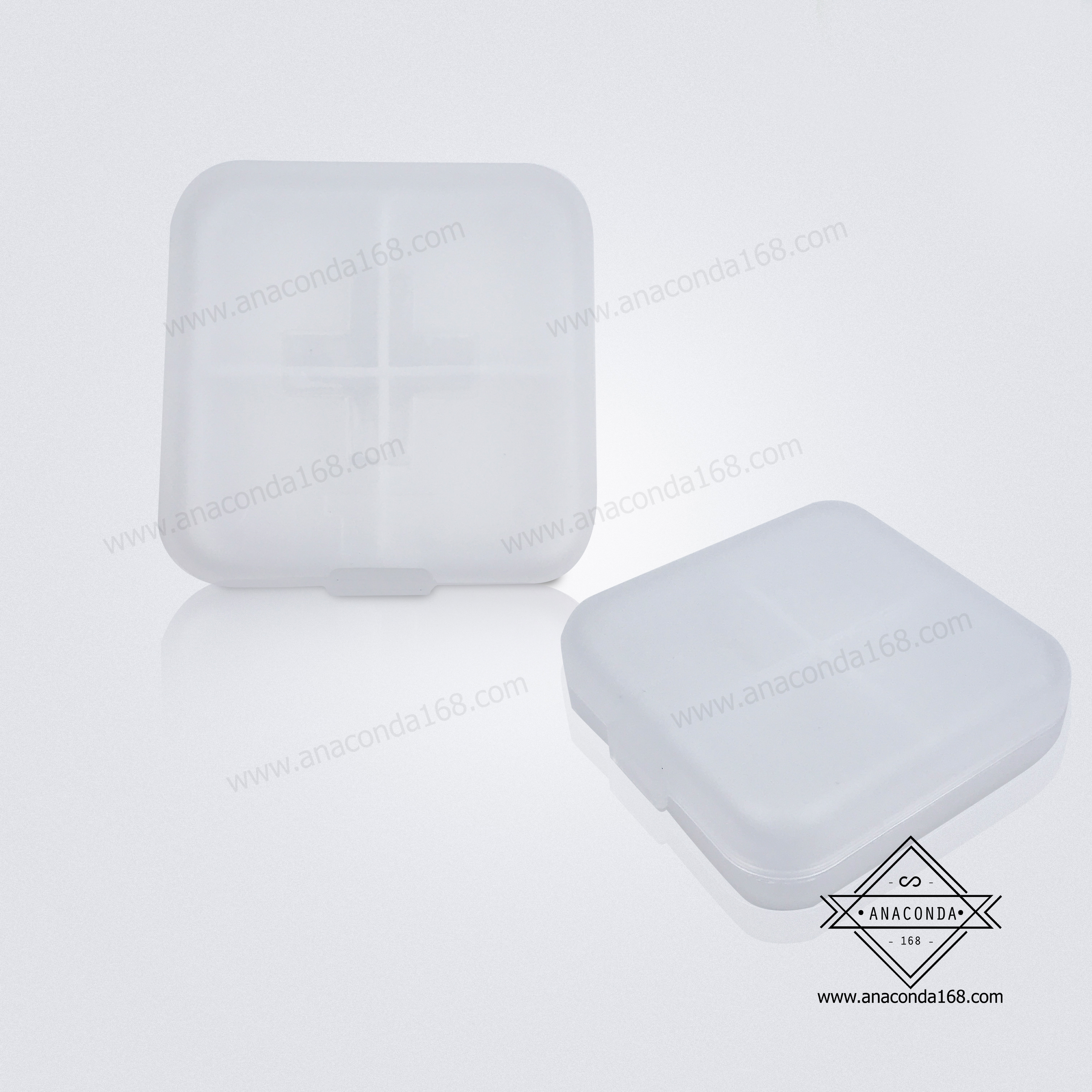 ตลับใส่ยาพกพา กล่องใส่ยา 4 ช่อง