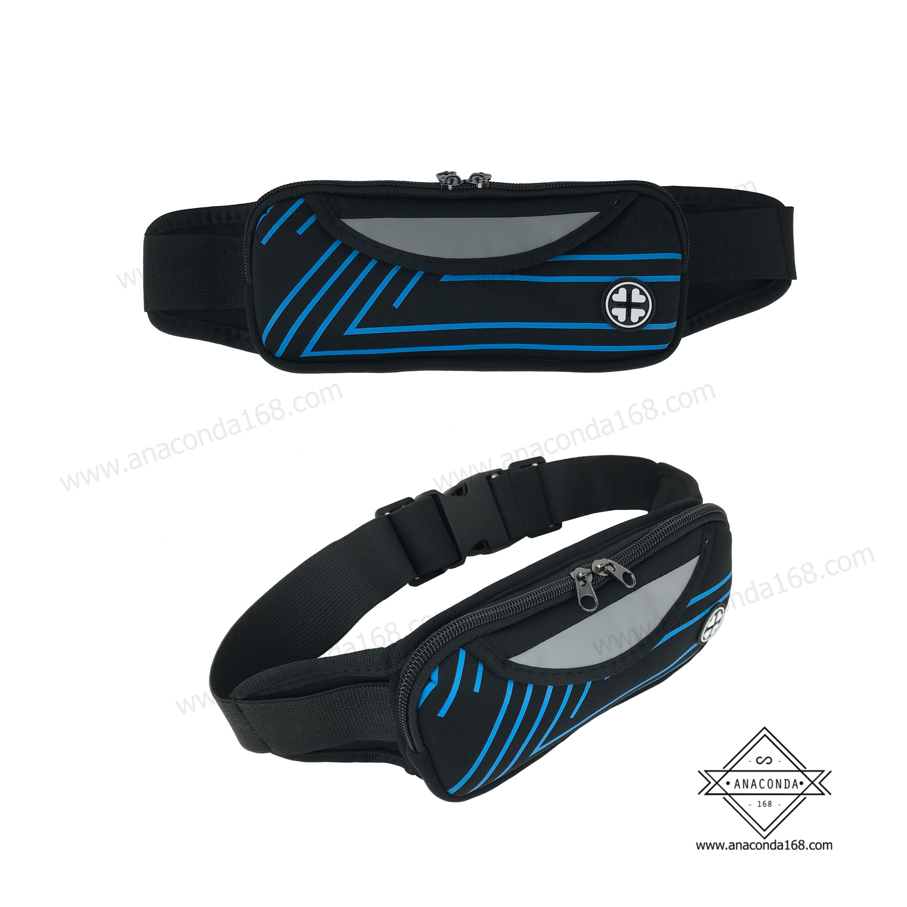 กระเป๋าคาดเอวสปอร์ต 1 ซิป แบบลาย