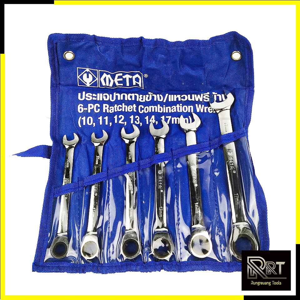 META ประแจปากตายข้าง/แหวนฟรีข้าง รุ่น No.6677