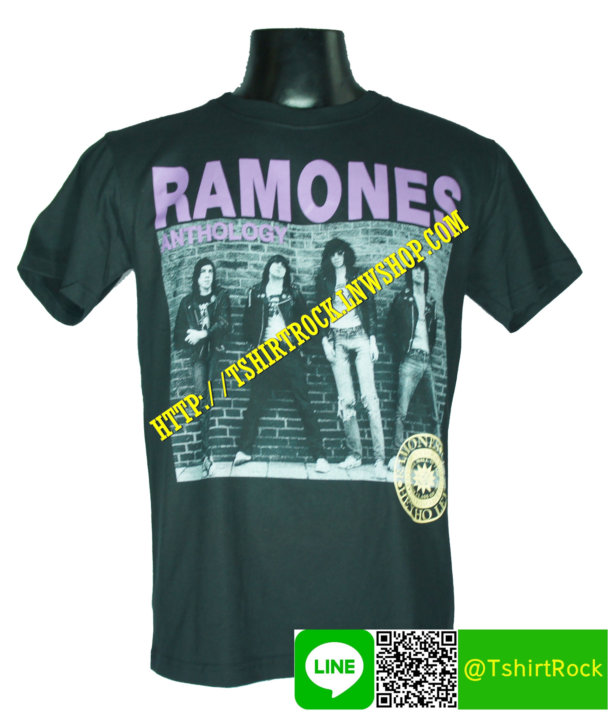 RAMONES เสื้อยืดวงร็อค เมทัล ดนตรี เสื้อวงราโมนส์ RMN692