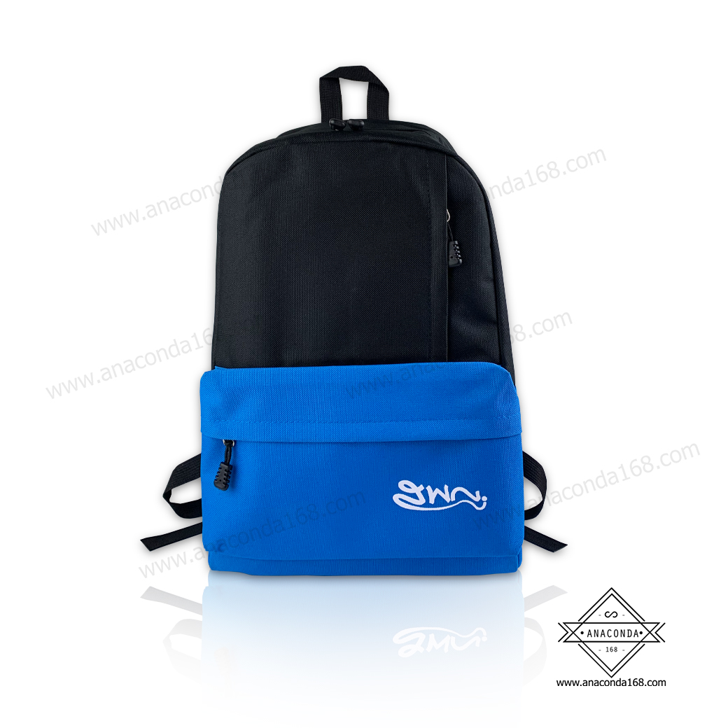 กระเป๋าเป้สะพายหลัง สีทูโทน ( 2Tone Bag ) ทำโลโก้
