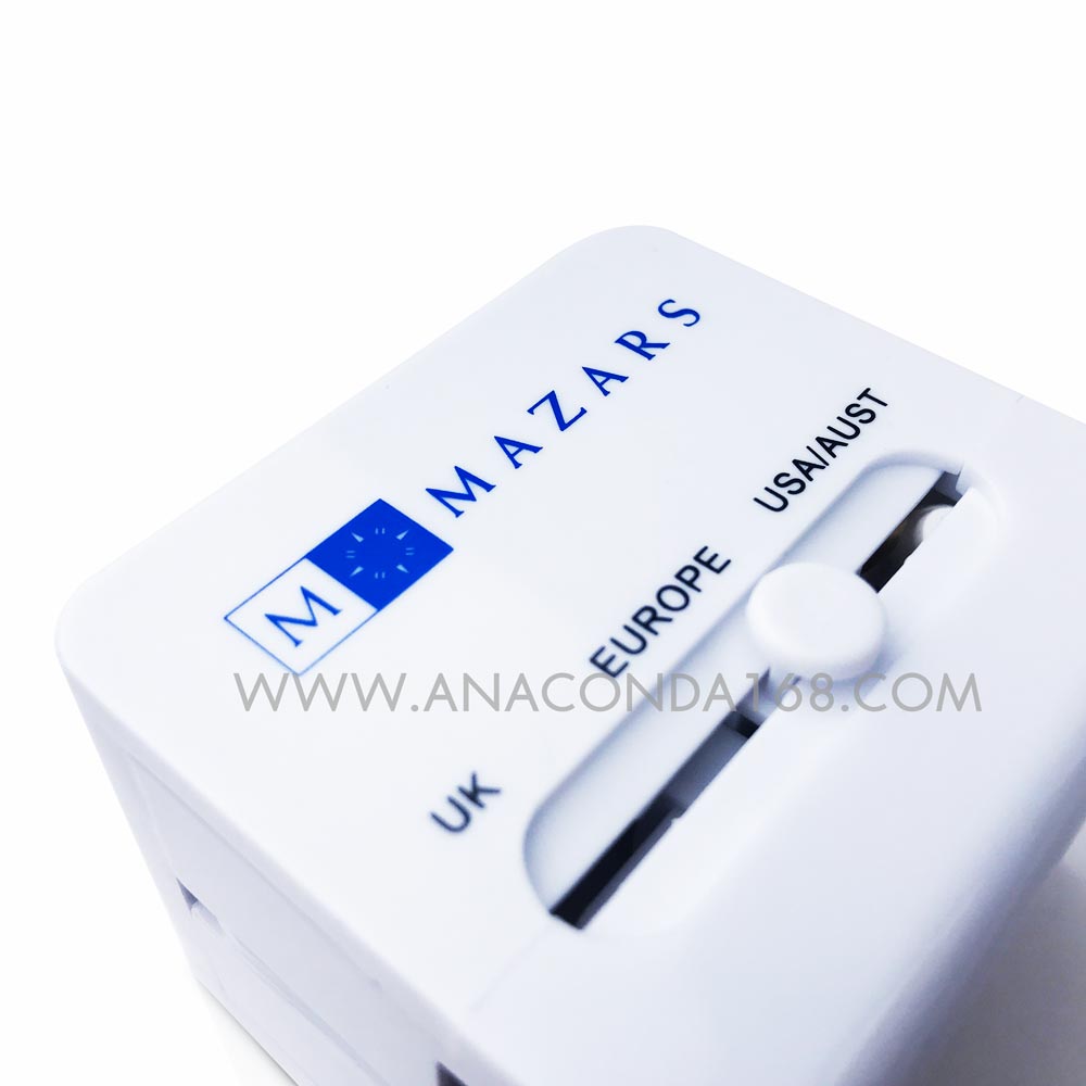 ปลั๊กแปลงไฟ Universal Plug สกรีนโลโก้