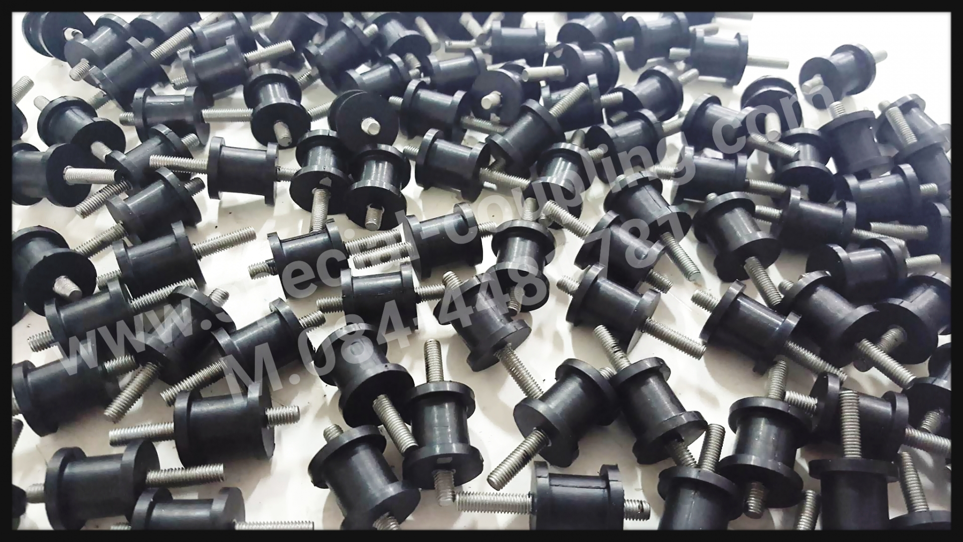 ยางรองแท่นเครื่อง od 15 mm. L 20 mm.เกลียวm.5