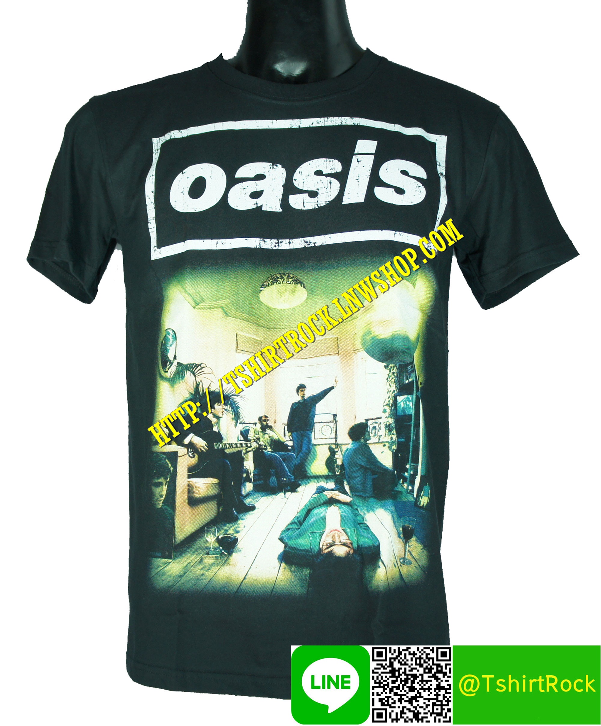 OASIS เสื้อยืดวงร็อค เมทัล ดนตรี เสื้อวง OAS1492