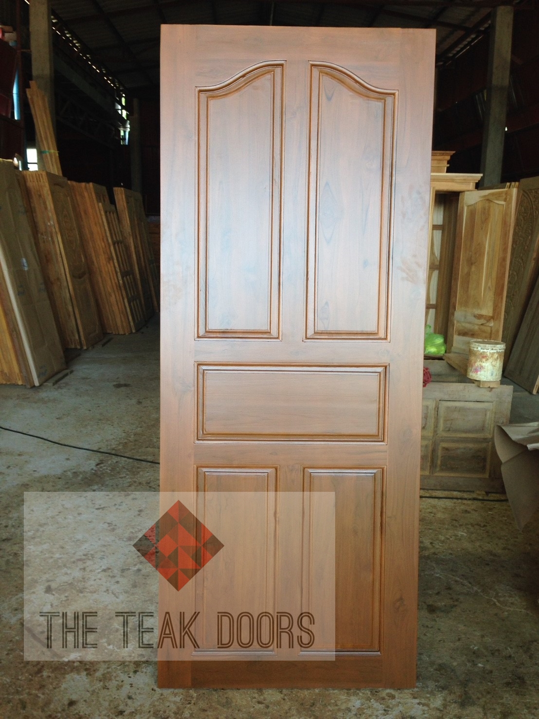 TD188 ประตู 5 ฟัก ปีกนก ขนาด 80X200 ซม.
