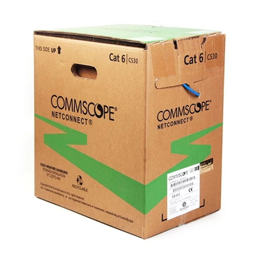CAT6 UTP 305m (24AWG) สายLAN สายอินเทอร์เน็ต CAT6 UTP ยาว 305 เมตร AMP by COMMSCOPE (24AWG) (1427071-6)