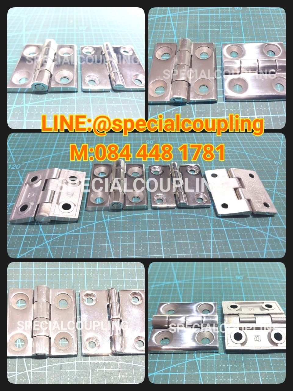 จำหน่าบานพับsus304 ขนาด หนา6 มิล กว้าง50 ยาว 50 มิล พร้อมส่งจ้า สอบถามได้คะ